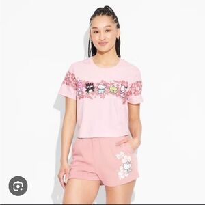 Women’s hello kitty and friends surfer skimmer pink top